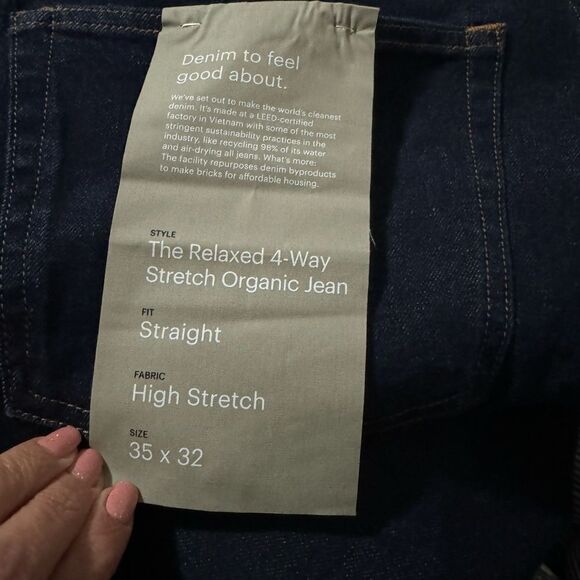 Everlane The Relaxed 4-Way Stretch Organic Jean | Uniform - Picture 13 of 14